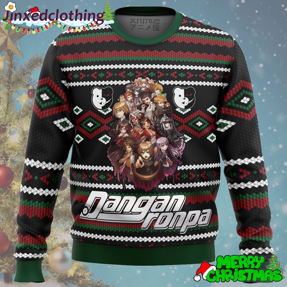 Danganronpa Alt Ugly Christmas Sweater Xmas Party 